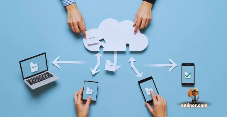 Cloud storage concept showing secure file access and organized digital workspace.